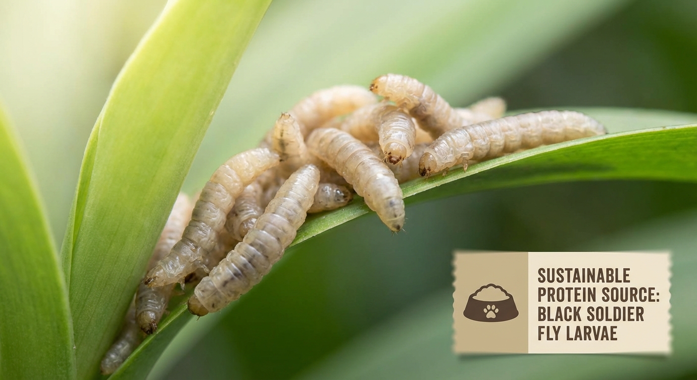 Black soldier fly larvae as a sustainable protein source for pet nutrition