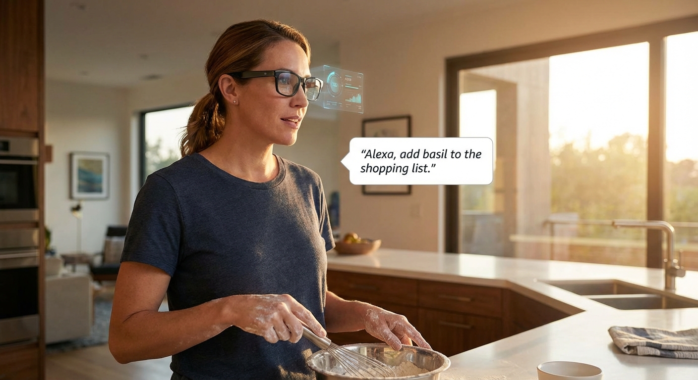 Using smart glasses hands-free while cooking